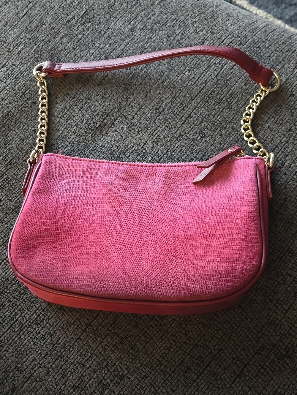 Women's Ombre Pink / Red Chain-Handle Shoulder Bag